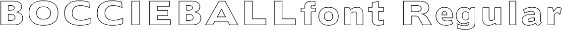 BOCCIEBALLfont Regular