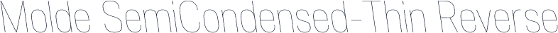 Molde SemiCondensed-Thin Reverse