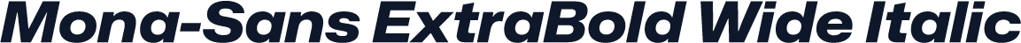 Mona-Sans ExtraBold Wide Italic