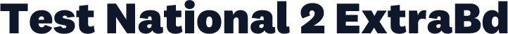 Test National 2 ExtraBd