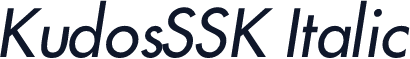 KudosSSK Italic