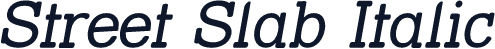 Street Slab Italic