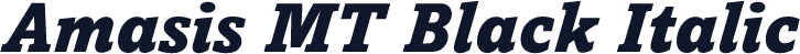 Amasis MT Black Italic