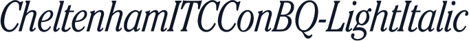 CheltenhamITCConBQ-LightItalic