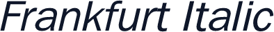 Frankfurt Italic