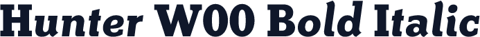 Hunter W00 Bold Italic
