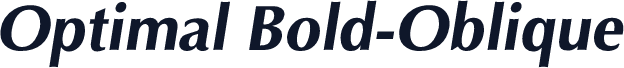 Optimal Bold-Oblique