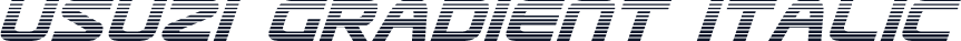 Usuzi Gradient Italic