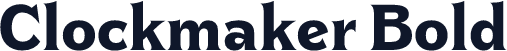 Clockmaker Bold