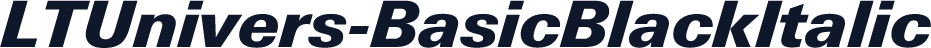 LTUnivers-BasicBlackItalic