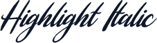 Highlight Italic