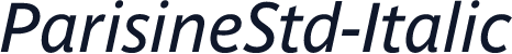 ParisineStd-Italic