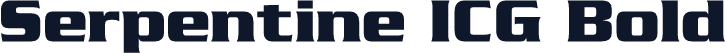 Serpentine ICG Bold