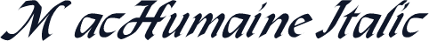 MacHumaine Italic