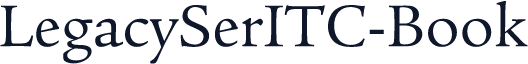 LegacySerITC-Book