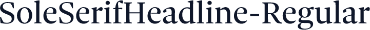 SoleSerifHeadline-Regular