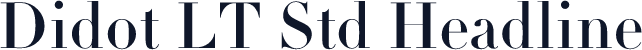 Didot LT Std Headline