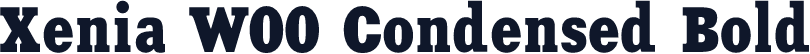 Xenia W00 Condensed Bold
