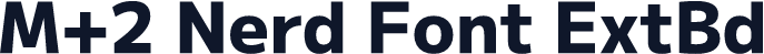 M+2 Nerd Font ExtBd