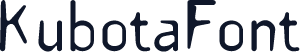KubotaFont