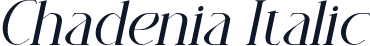 Chadenia Italic