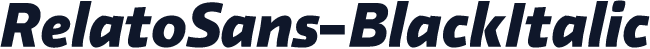 RelatoSans-BlackItalic