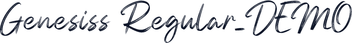 Genesiss Regular_DEMO