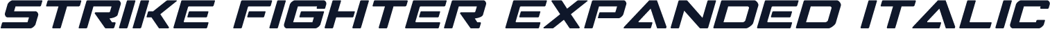 Strike Fighter Expanded Italic