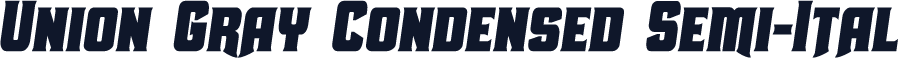 Union Gray Condensed Semi-Ital