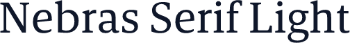 Nebras Serif Light