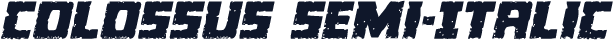 Colossus Semi-Italic
