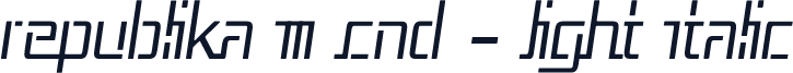 Republika III Cnd - Light Italic