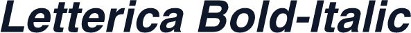 Letterica Bold-Italic