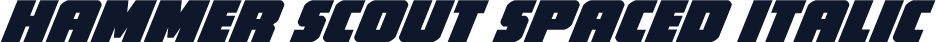Hammer Scout Spaced Italic
