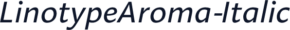 LinotypeAroma-Italic