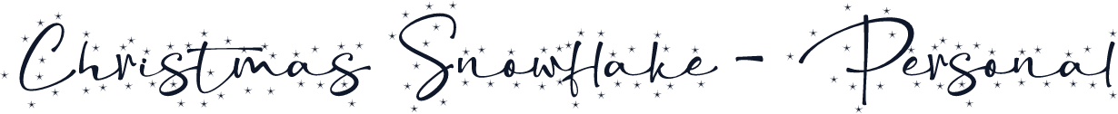 Christmas Snowflake - Personal