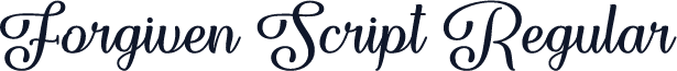 Forgiven Script Regular
