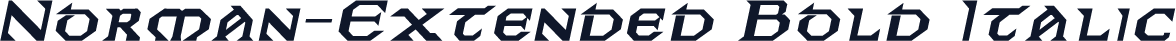 Norman-Extended Bold Italic