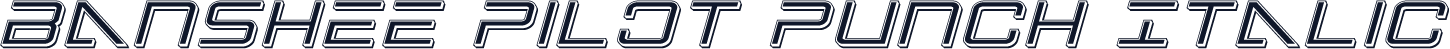 Banshee Pilot Punch Italic