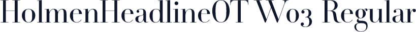 HolmenHeadlineOT W03 Regular