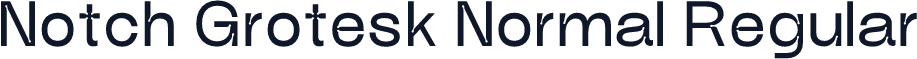 Notch Grotesk Normal Regular