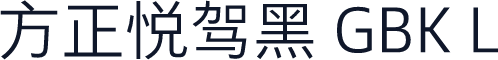 方正悦驾黑 GBK L