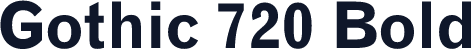 Gothic 720 Bold
