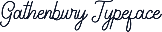 Gathenbury Typeface