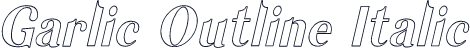 Garlic Outline Italic