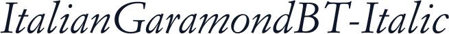 ItalianGaramondBT-Italic