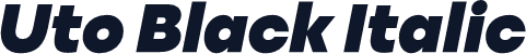 Uto Black Italic