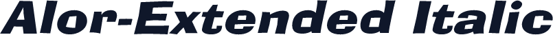Alor-Extended Italic