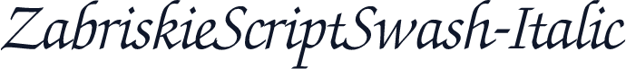 ZabriskieScriptSwash-Italic