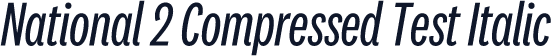 National 2 Compressed Test Italic